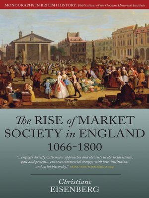 cover image of The Rise of Market Society in England, 1066-1800